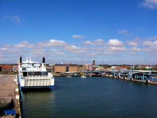 Ausfahrt aus dem Hafen von Trelleborg